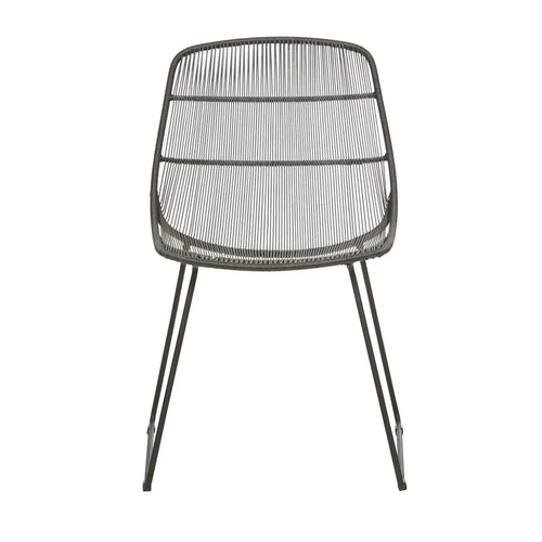 Granada Scoop Designer Outdoor Dining Chair - Chalk - White Dining Chairs
