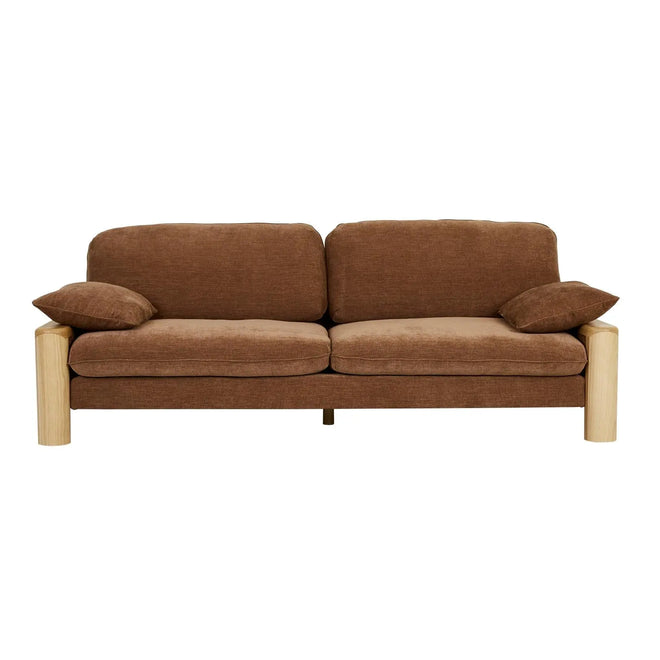 Hugo Remy 3 Seater Designer Sofa - Copeland Hazel - Natural Ash