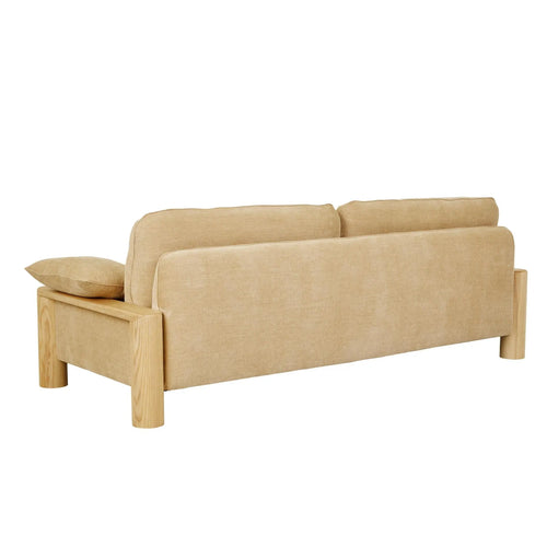 Hugo Remy Designer 3 Seater Sofa - Copeland Honey - Natural Ash