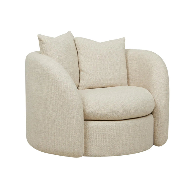 Juno Orb Designer Sofa Chair - Cashew Tweed Occasional Chair