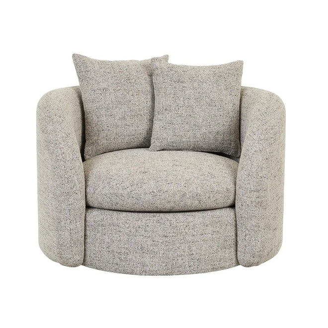Juno Orb Designer Sofa Chair - Cashew Tweed Occasional Chair