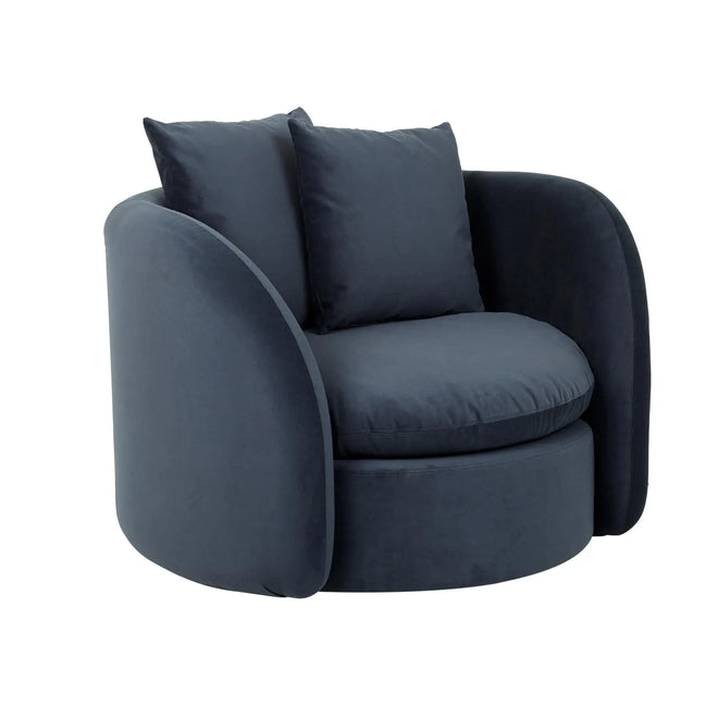 Juno Orb Designer Sofa Chair - Cashew Tweed Occasional Chair