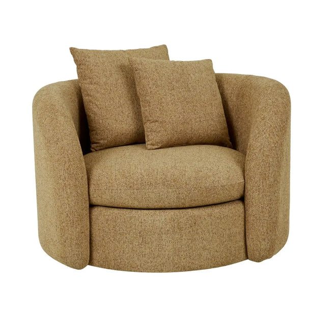 Juno Orb Modern Sofa Chair - Bluestone Velvet Occasional Chair
