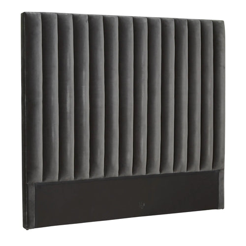 Kennedy Tufted Modern Designer Bedheads - Dark Grey - Queen & King Bedhead