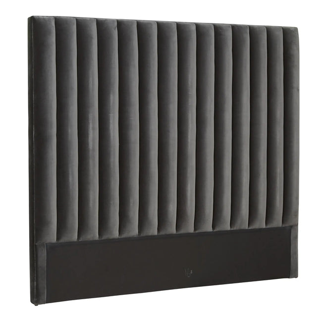Kennedy Tufted Modern Designer Bedheads - Dark Grey - Queen & King Bedhead