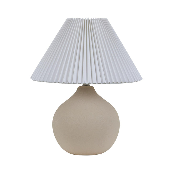 Lorne Ball Modern Table Lamp - Nude Sand - White Lighting