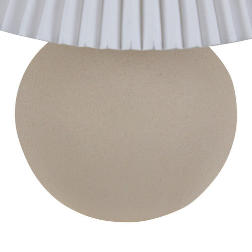 Lorne Ball Modern Table Lamp - Nude Sand - White Lighting