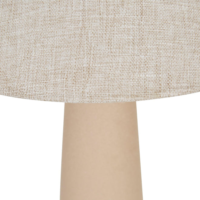 Lorne Canopy Modern Table Lamp - Matt Sand - Oatmeal Lighting