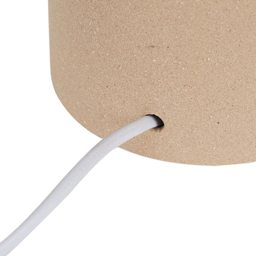 Lorne Canopy Modern Table Lamp - Matt Sand - Oatmeal Lighting