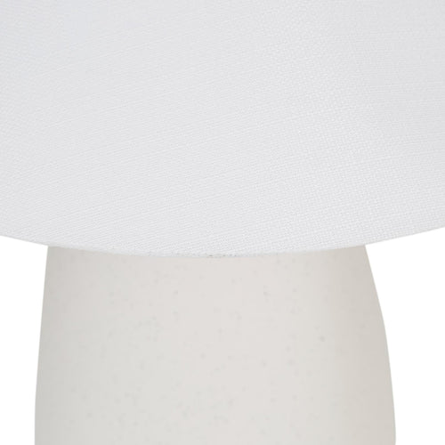 Lorne Pebble ModernTable Lamp - White Sand - Ivory Lighting