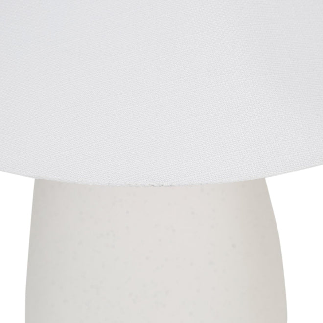 Lorne Pebble ModernTable Lamp - White Sand - Ivory Lighting