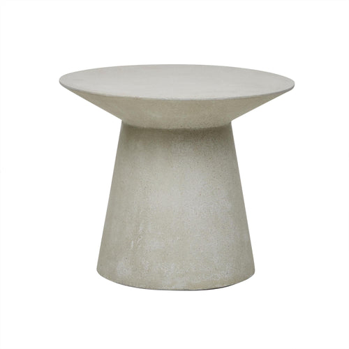 Livorno Round Designer Outdoor Side Table - White Speckle Side Table
