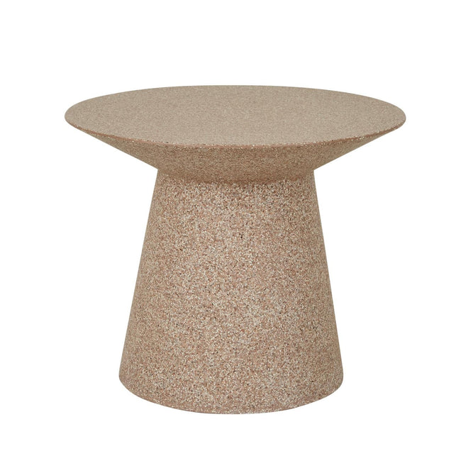Livorno Round Designer Outdoor Side Table - Terracotta Speckle Side Table