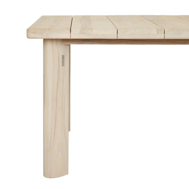 Montana Raft Designer Outdoor Dining Table - Aged Teak - 8 Seater Dining Table