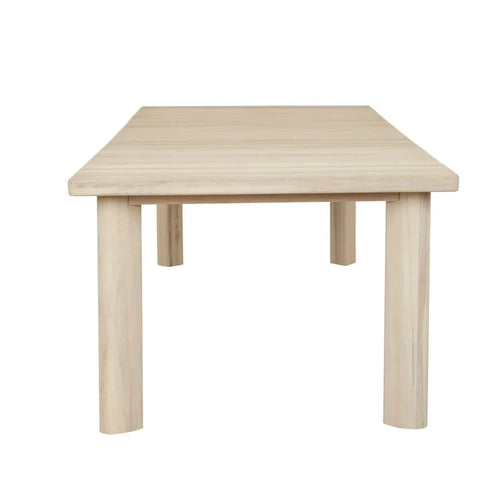 Montana Raft Modern Outdoor Dining Table - Aged Teak - 10 Seater Dining Table