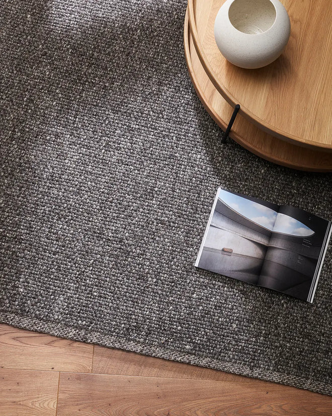 Nebraska Charcoal Handwoven Weave Rug Indoor rug