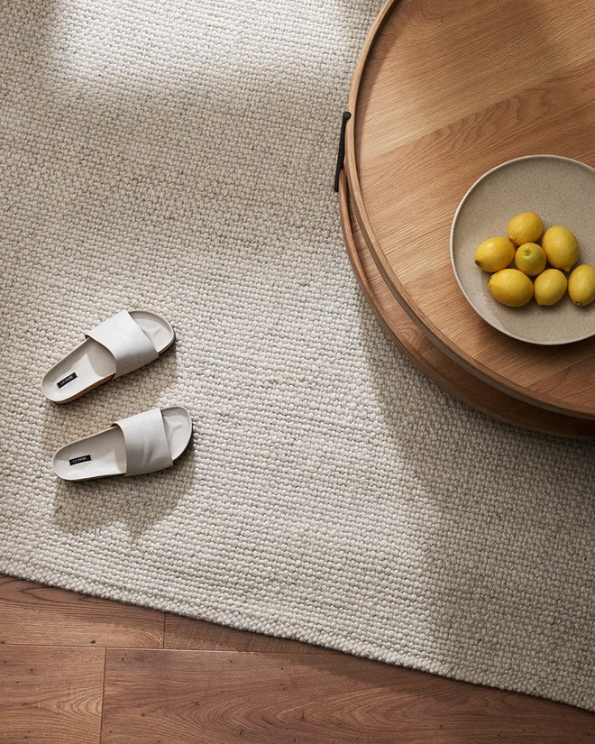 Nebraska White Handwoven Weave Rug Indoor rug