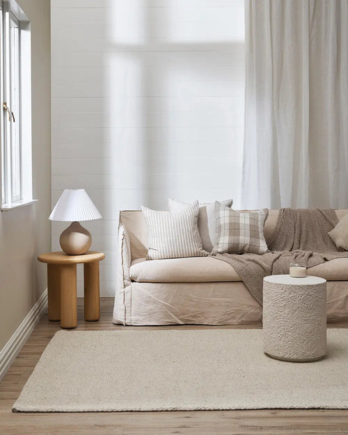 Nebraska White Handwoven Weave Rug Indoor rug