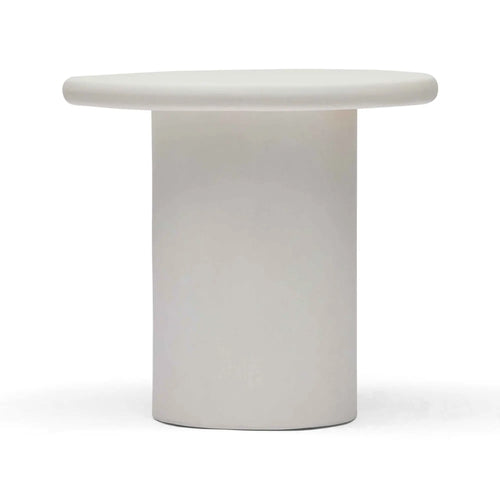 Onde Modern White Outdoor Side Table Side Table