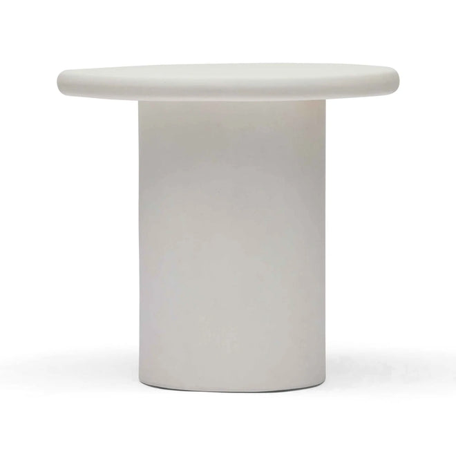 Onde Modern White Outdoor Side Table Side Table