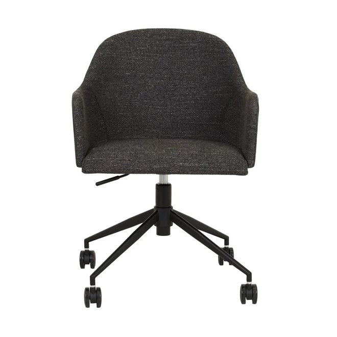Riley Designer Office Chair - Lead Speck - Black Desk Chair