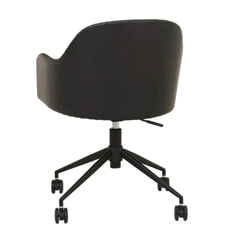 Riley Designer Office Chair - Lead Speck - Black Desk Chair