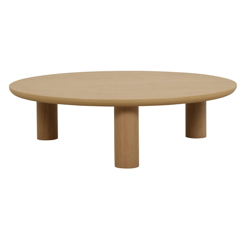 Seb Round Designer Coffee Table - Walnut Coffee Table