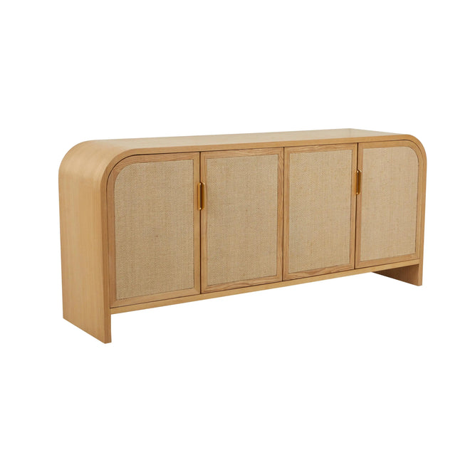 Chloe Modern Arc Buffet /Sideboard - Natural Ash Buffets