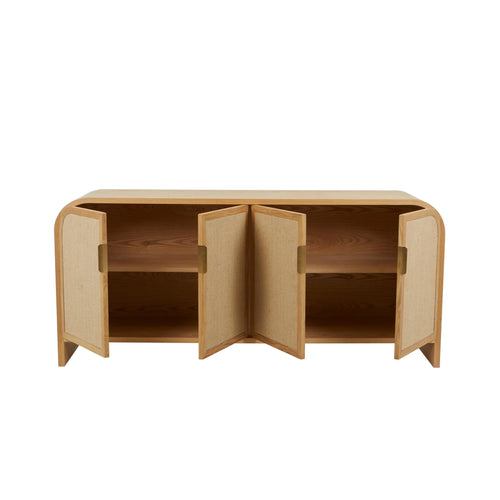 Chloe Modern Arc Buffet /Sideboard - Natural Ash Buffets
