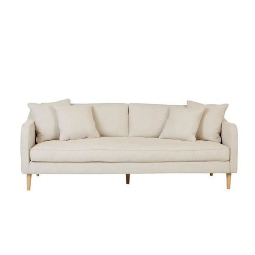 Sidney Classic 3 Seater Sofa - Oatmeal - Natural Ash