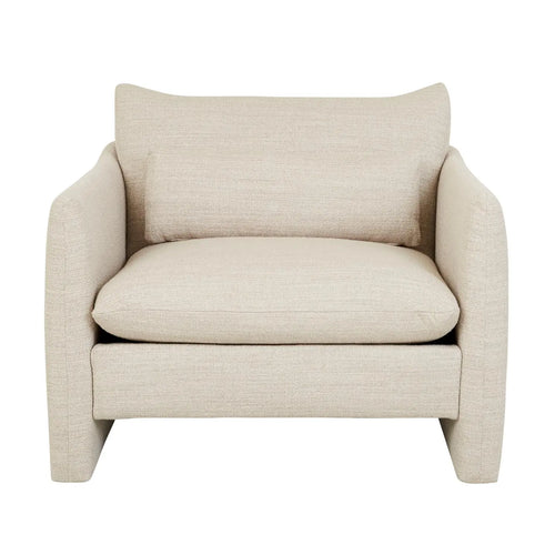 Sidney Peak Modern Sofa Chair - Natural Speckle Occasional Chair