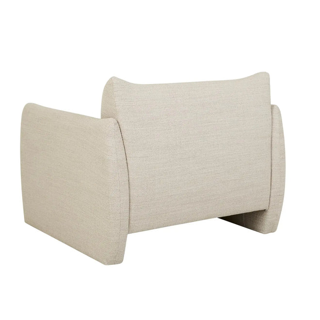 Sidney Peak Modern Sofa Chair - Natural Speckle Occasional Chair