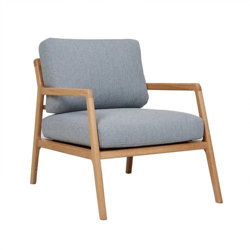 Sketch Nysse Designer Occasional Chair - Camel Leather - Light Oak Occasional Chair