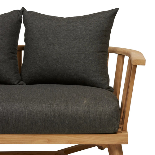 Sonoma Slat 3 Seater Outdoor Sofa - Ink - Teak Sofa