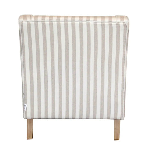 Suffolk - Natural & Stripe - Fabric Arm Chair Occasional Chairs