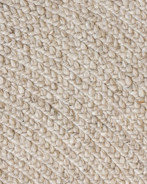 Tairua Round Rug - Natural Straw Birch Braided Design Indoor rug