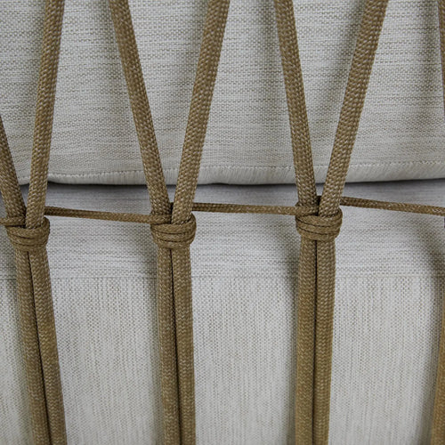 Tide Drift 3 Seater Outdoor Sofa - Biscuit - Aged Teak Sofa