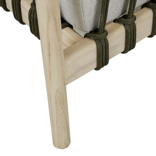 Tide Drift 3 Seater Outdoor Sofa - Light Grey - Aged Teak Sofa