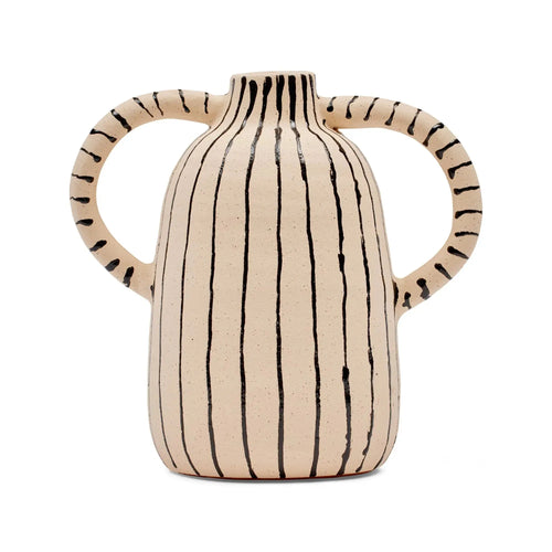 Argot Striped Terracotta Vessel Vases & Vessels