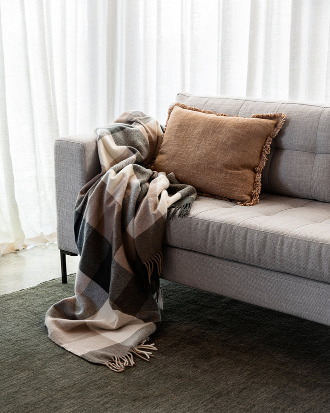 Dover Rectangle Cushion - Tan Indoor Cushions