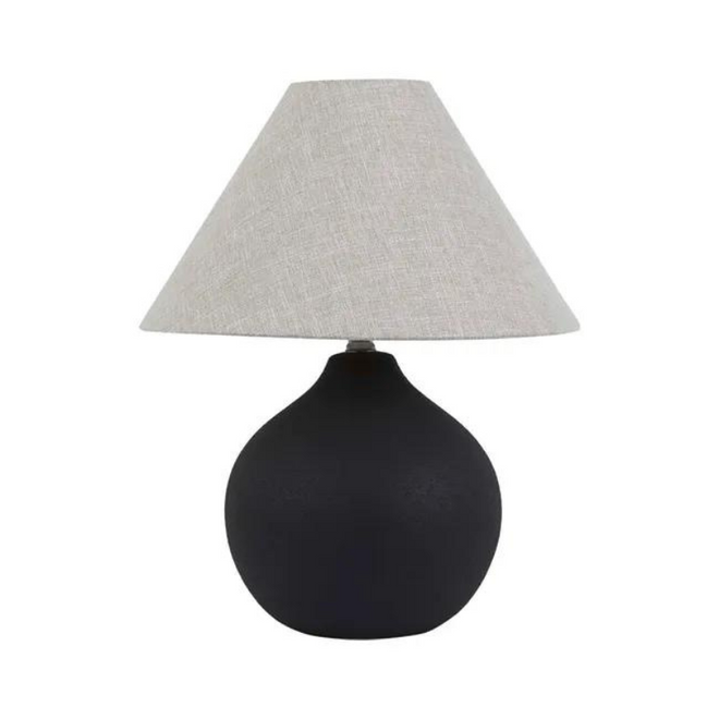 Lorne Ball Modern Table Lamp - Black Sand - Wheat Lighting