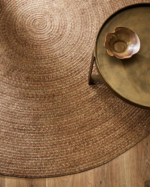 Mornington  Round Outdoor Rug - Teak Outdoor Rugs