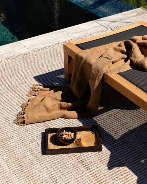 Rhodes Teak Floor Rug - Teak Indoor/Outdoor Rugs