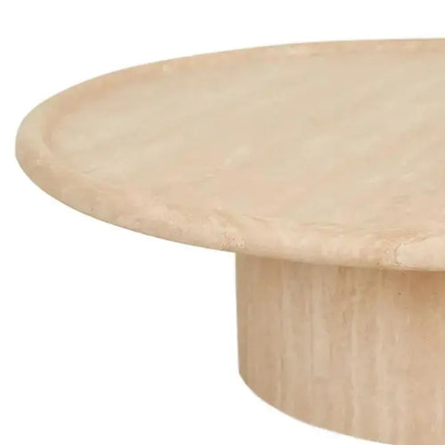 Pippa Marble Luxury Coffee Table - Travetine Coffee Table