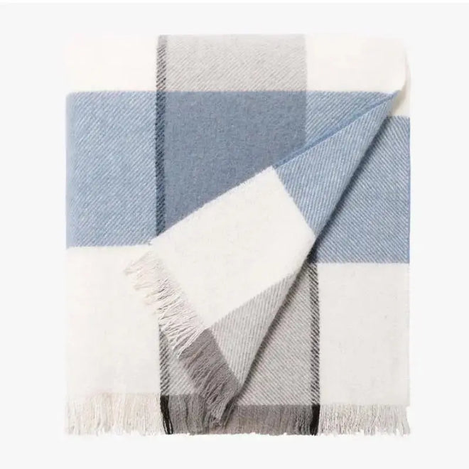 Alby Periwinkle Australian Wool Blanket