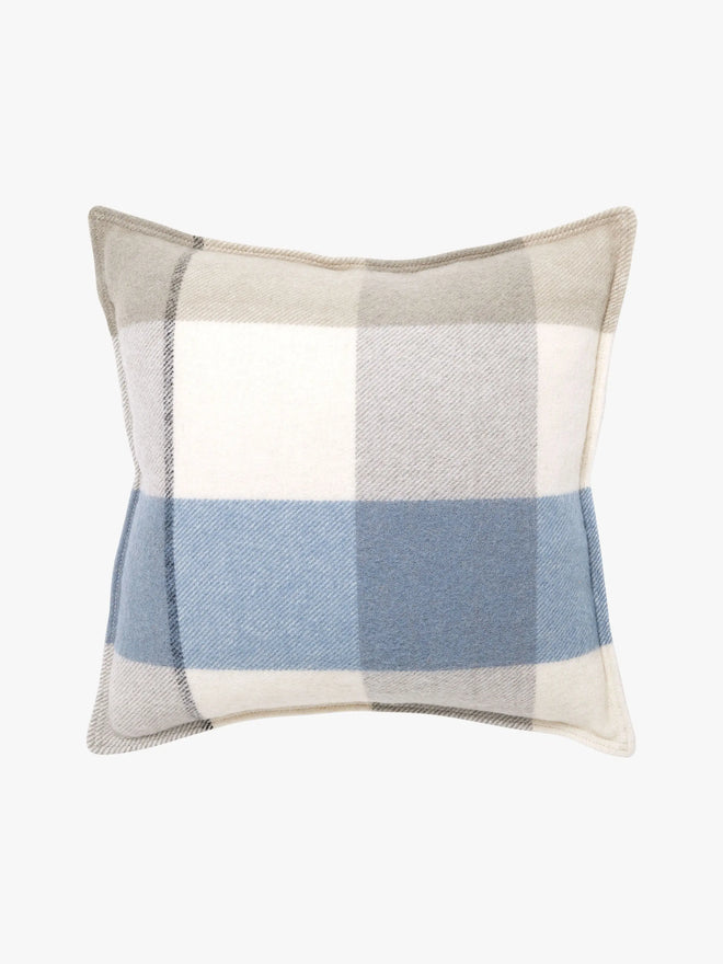  Alby Periwinkle - Australian Wool Check Cushion Cushions
