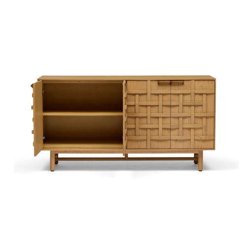  Ares Luxury Lattice Sideboard - Natural Buffets