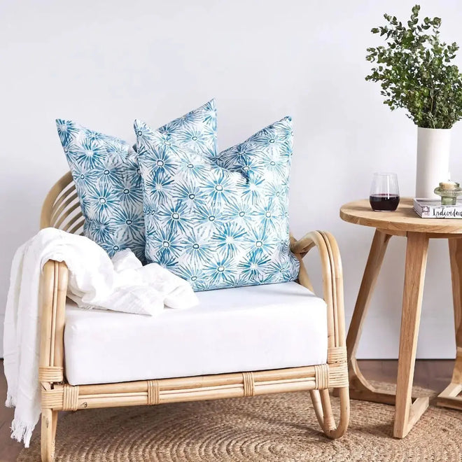 Aster Teal Cushion