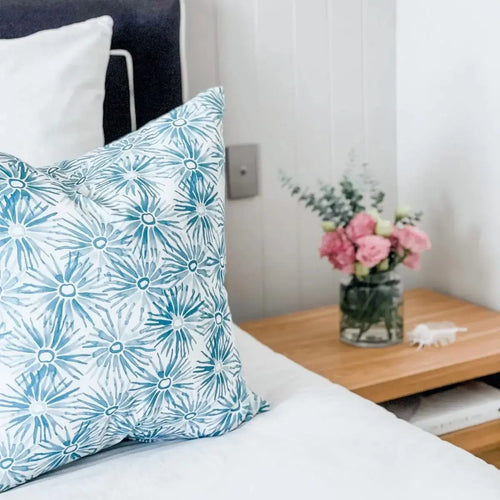 Aster Teal Cushion