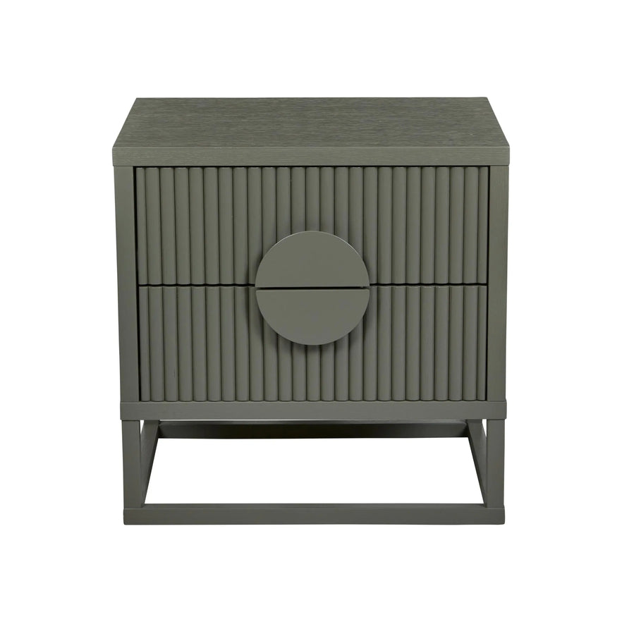  Benjamin Ripple Bedside Table - Snowgum Bedside Table